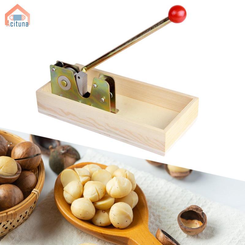 Acutuna Macadamia Opener Hazelnu Almond Dụng cụ nhà bếp Dụng cụ mở quả óc chó đen