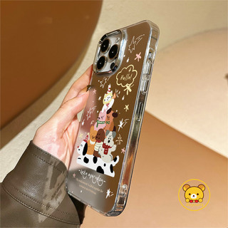 Ốp Điện Thoại Gương Chó Mèo Dễ Thương Cho Realme C85 Pro C75X C75 C71 C63 C61 C67 C65 C55 C53 C51 C35 C33 C30 C25S C25Y C21Y C20A C17 C15 C12 C11 C1 Vỏ Hoạt Hình Ngộ nghĩnh Ốp Lưng