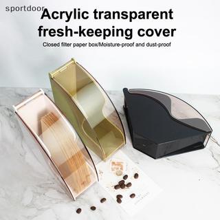 [sportoutdoor] Giấy Lọc Cà Phê 100 Chiếc Hộp V01 V02 Máy Pha Cà Phê Lọc Tẩy Trắng Với Hộp Acrylic Chống Bụi [out]