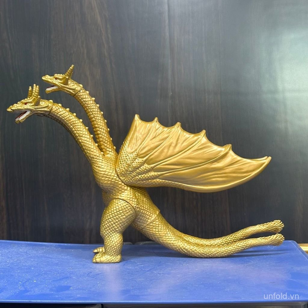 [Đồ chơi] Ultraman Trẻ em Mô hình làm bằng tay Vua rồng ba đầu Ghidorah Cơ khí mềm Kẹo cao su quái vật Godzilla 5YE0
