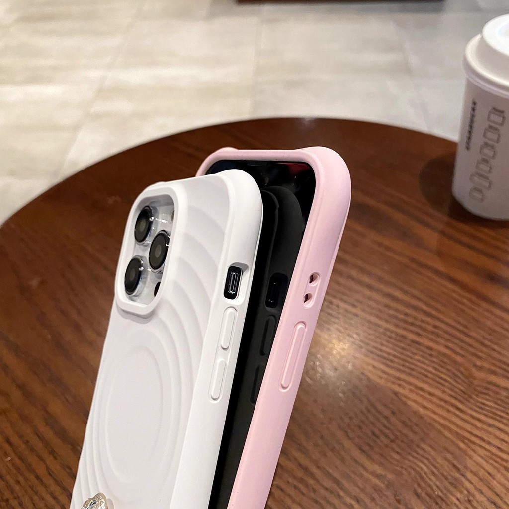 Thích hợp cho iPhone17promax Boyang Vỏ điện thoại silicon lỏng từ tính Apple 16 Vỏ bảo vệ chống sốc bốn góc