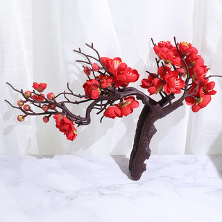 Hoa Mai Giả Decor Trang Trí Tết Cành Đào Đông Đẹp Như Thật 36cm Phụ Kiện Cắm Bình Cao Cấp Lụa Nhựa Nhiều Màu Sắc Đỏ Hồng Trắng Quà Tặng Ý Nghĩa May Mắn Tài Lộc Sang Trọng Hiện Đại Văn Phòng Khách Bàn Làm Việc