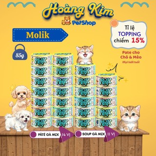 Pate MOLIK 85G 25 vị dành cho chó mèo