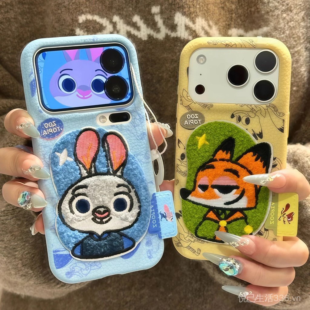 Thích hợp cho iPhone17ProMax Ốp Điện Thoại 16 / 15 Phong Cách Mới Air / 14 Thêu 13 / 12 Judy Nick