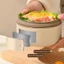 Hộp Cơm Giữ Nhiệt Văn Phòng 3-4 Tầng Cao Cấp, Quay Được Lò Vi Sóng Kèm Túi Đựng Và Đũa Thìa
