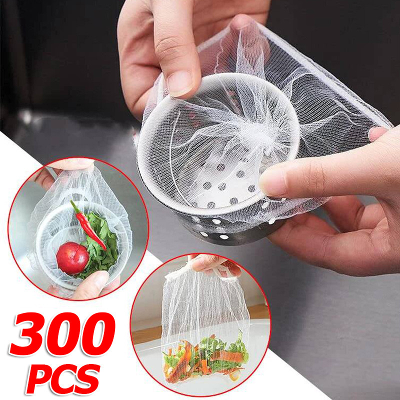 100 / 200 / 300 Cái Nhà Bếp Dùng Một Lần Bồn Rửa Lưới Lọc / Chống Tắc Bồn Rửa Rò Rỉ Màn Hình Lọc