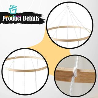 Gamchiano Di Động Khung Tròn Chuông Gió Treo DIY Trang Trí Mầm Non Cho Trẻ Sơ Sinh Đồ Chơi Thủ Công Sáng Tạo Giường Chuông Móc Treo Tre Hoop
