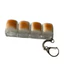 Móc khóa JVSUB Fidget, Bàn phím DIY Keycap Nắp bàn phím ngón tay, Thiết kế bánh mì Caramel thư giãn Giảm căng thẳng Vượt qua nút thời gian Móc khóa Keycap dành cho người lớn