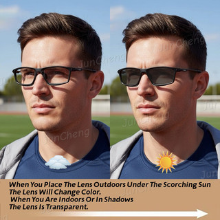 Kính Photochromic loại lò xo thể thao dành cho nam nữ Chống ánh sáng xanh Kính đọc sách siêu nhẹ