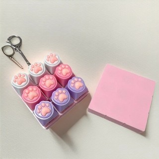 Mới Kawaii 2025 Bán Bàn Phím Fidget Đồ Chơi LED Pha Lê Keycap Móc Khóa Giảm Ngón Tay Đồ Chơi