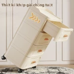 Tủ Nhựa Ngăn Kéo 52cm Cao Cấp - Thiết kế 5 ngăn di động đa năng cho phòng khách, đầu giường và đựng đồ ăn nhẹ — ảnh 3