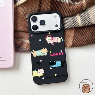 Dành Cho Vivo V40 V30 V29 X300 Pro Lite X200 FE X100 S30 Pro Mini VivoV40 X200FE 5G Ốp Điện Thoại Mèo Nhiều Màu Sắc Dễ Thương Chấm Bi Chấm Nơ Hoạt Hình Ngộ nghĩnh Mờ Vỏ Mềm