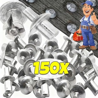 50 / 100 / 150 Chiếc Đinh Tán Mở Rộng Hợp Kim Nhôm - Đầu Tròn Gõ Loại Ốc Vít Móng Tay Dây Buộc