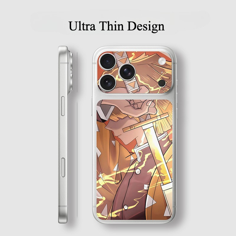 [Nhãn dán máy ảnh + Nhãn dán mặt sau] Dành cho IPhone 17 Pro / 17 Pro Max Anime Demon Slayer In Micro Matte Trang trí mặt sau giấy mềm Chống mài mòn Chống trầy xước
