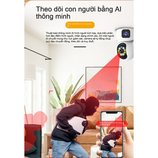 Camera Ống kính kép Màn hình kép Màn hình thú cưng cho bé Màu sắc Tầm nhìn ban đêm WiFi IP
