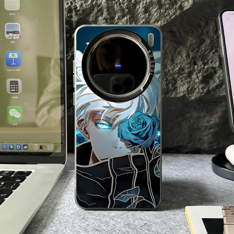 ‌Jujutsu Kaisen‌ Ốp Điện Thoại GOJO SARORU Micro Matte Cho Vivo X300 Pro X200 Ultra X200 Pro X100S Pro X200S X100s X100 Pro X90 X80 X70 Vỏ Vivo Chống Sốc
