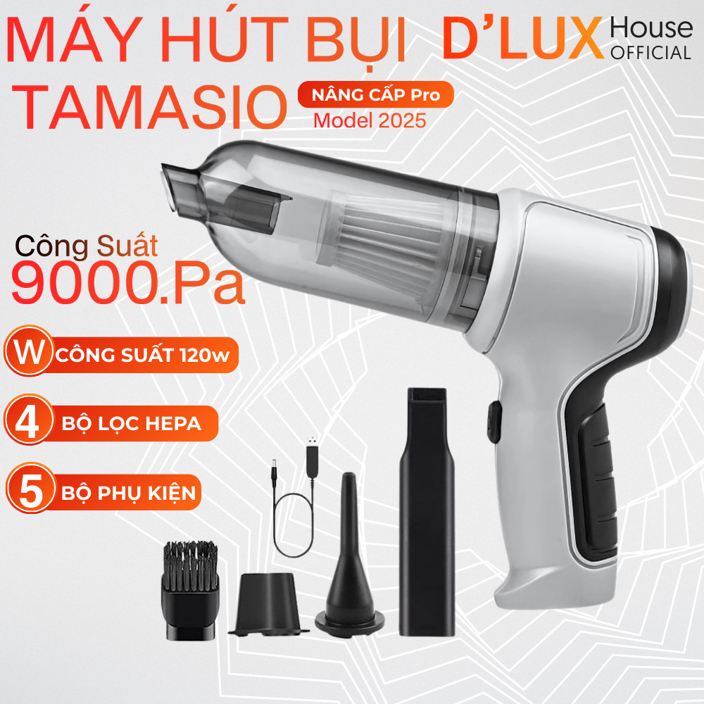 [ SẮM NGAY TẾT ĐỂ HÚT BỤI BÀN THỜ, KHE NHỎ] Máy hút bụi cầm tay TAMASHIO không dây, tiện lợi và mạnh mẽ