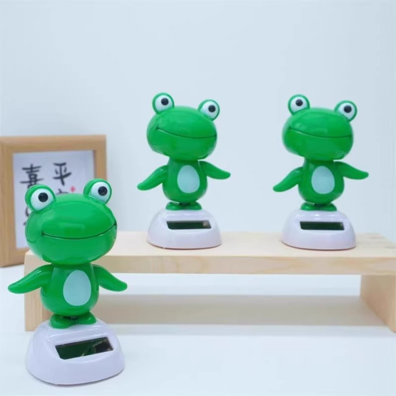 Đồ Chơi Ếch Bobble Nhảy Múa Bằng Năng Lượng Mặt Trời - Trang Trí Độc Đáo Cho Bảng Điều Khiển Xe Hơi