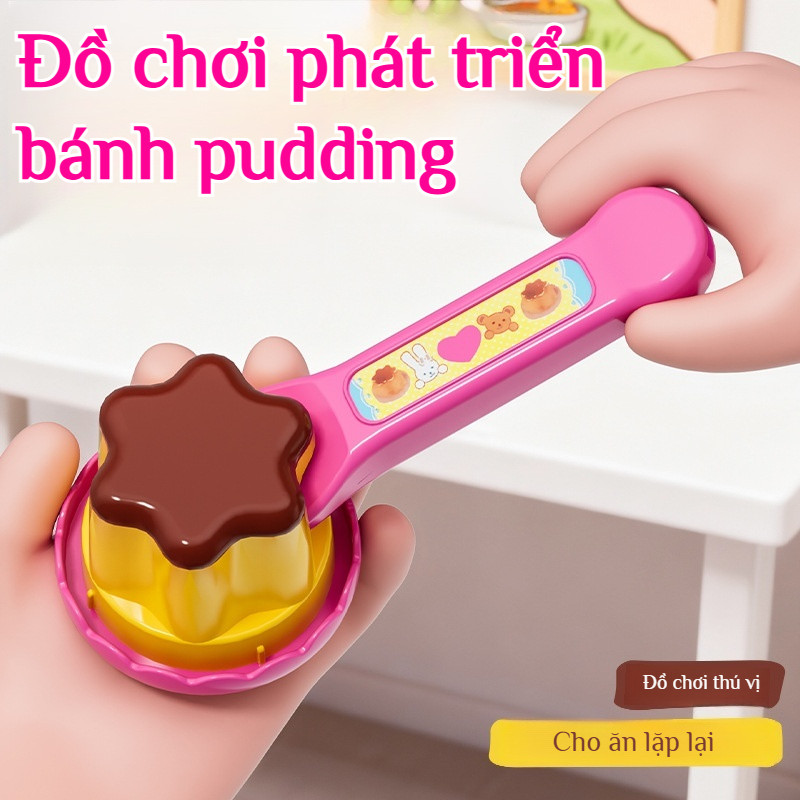🔥Giá sốc🔥Bộ đồ ăn làm bánh pudding đồ chơi giả vờ đồ chơi cho ăn/Đồ chơi cho gấu ăn bánh pudding / Bộ đồ chơi hộp cơm bento / Đồ chơi đóng vai / Đồ chơi giáo dục sớm / Đồ chơi cho ăn thạch bánh pudding