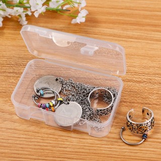 3 / 6 / 9 Hộp đựng đồ trang sức trong suốt bằng nhựa - Đồ nhỏ DIY Chống bụi C có nắp