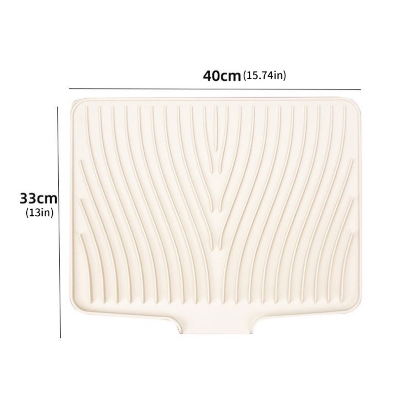 COO Thảm thoát nước silicon chịu nhiệt Thiết kế dốc chống trượt để sấy bát đĩa nhà bếp