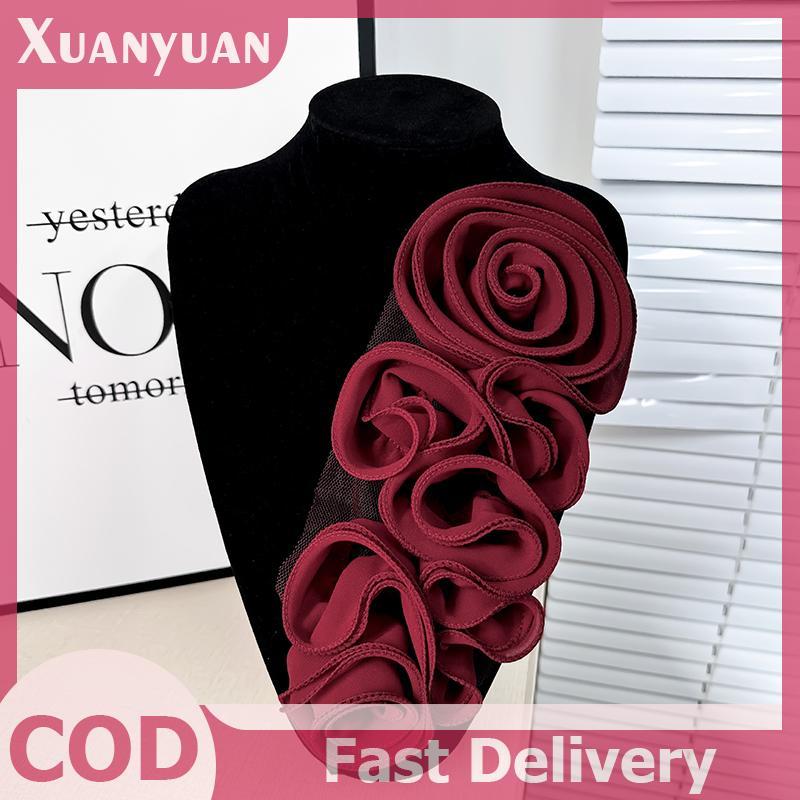 XUAN 3D Hoa Trang Trí Handmade Hoa Miếng Dán DIY Ngực Hoa May Đính Cho Váy Cưới Phụ Kiện VN