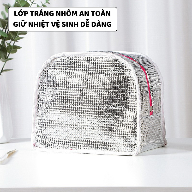 Túi Đựng Hộp Cơm Giữ Nhiệt Cao Cấp ENODA HOME, Túi Giữ Nhiệt Đựng Hộp Cơm Trưa Chất Liệu Chống Thấm TUICOM001