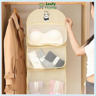 Túi treo tất LEAFYHOME, Túi đựng đồ lót nhiều lớp 2 / 3 lớp, có móc treo Túi dung tích lớn