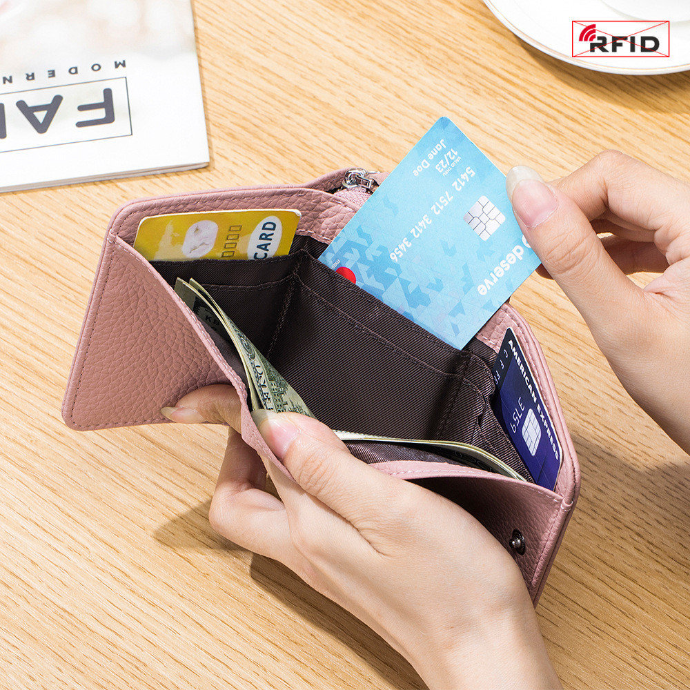 Ví da bò nữ Mini Giảm giá 30% Túi đựng tiền xu nhiều thẻ