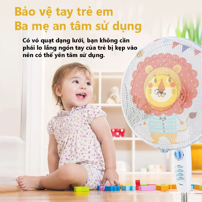 M7 Lưới bọc quạt, màng bọc quạt họa tiết hoạt hình có dây rút phía sau chống bụi bẩn và bảo vệ MALAN