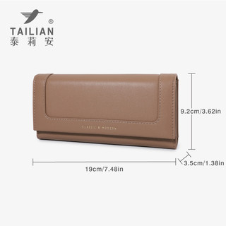 Thời Trang Đơn Giản Cao Cấp Nữ Ví Dài Đa Năng Hộp Đựng Thẻ Khóa Dung Tích Lớn Ví Đựng Tiền Xu
