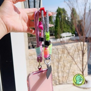 Kẹo Màu Ngôi Sao Dây Ngắn Vỏ Điện Thoại Dây Đeo Treo Di Động Hoạt Hình Dễ Thương Đơn Giản Cô Gái Dây Xoắn Chống Mất Thời Trang Cổ Tay Mạnh Mẽ Ngắn Vỏ Điện Thoại Di Động