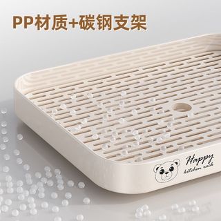 Đơn giản Hiện Đại Màu Trơn Đa Năng Để Bàn Thoát Nước Giá Để Đồ Thích Hợp Cho Gia Đình Nhà Bếp Nhà Hàng Cốc Rượu Cà Phê Trà Bộ Giá Một Lớp Đôi @