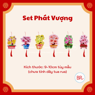 [HỎA TỐC HCM]Set liễn tài lộc treo cây đào,cây mai trang trí Tết 2026-Dây liễn dây khánh nhiều hình decor Tết,trang trí