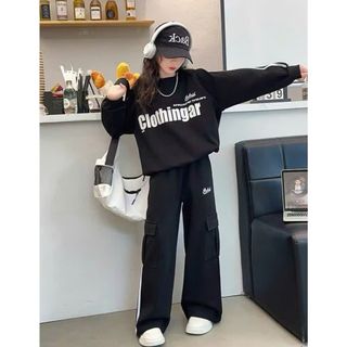 Bộ thu đông cho bé gái từ 17-45kg, mâu CLOTHING  thiết kế dày dặn, giữ ấm tuyệt vời cho bé yêu.