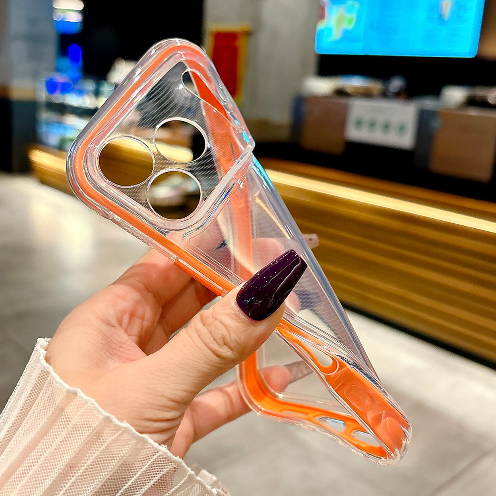 Ốp Điện Thoại Nhựa Lấp Lánh Kim Cương 3D Anh Đào Cho iPhone 17 Pro Max 16 Plus 15 14 13 12 11 Vỏ Bảo Vệ Chống Sốc