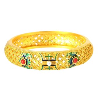 Vòng tay men cloisonne thủ công Bắc Kinh - Phong cách hoàng gia, sang trọng và sáng bóng