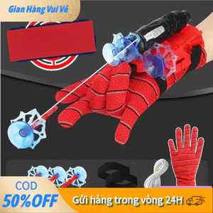 "Đồ chơi hóa trang Spider Man – găng tay bắn tơ có giác hút + 3 tên nhện kèm theo – siêu chất cho bé trai "