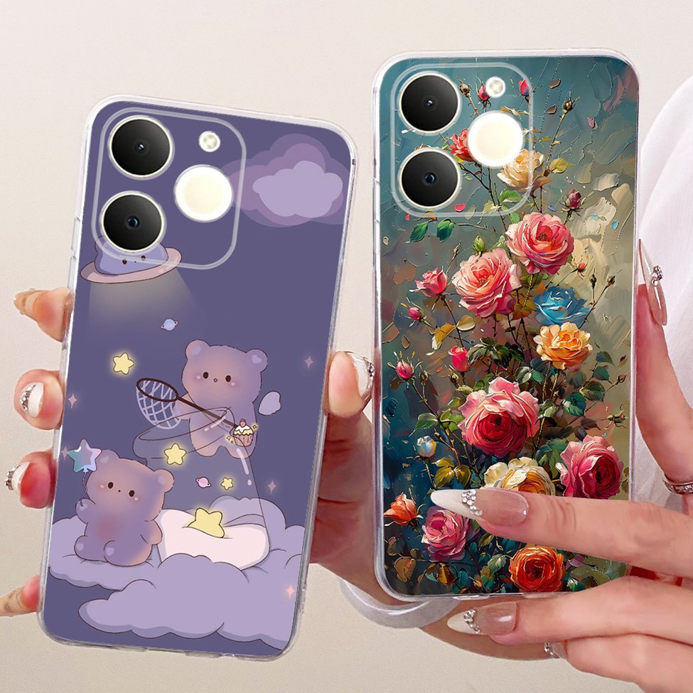 Ốp lưng Realme Note 70T RMX5313 ​​​​​​​Dành Cho Realme Note 70 Vỏ Mèo Dễ Thương Thời Trang Bướm Vỏ Sơn Sang Trọng