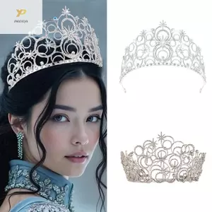 Băng đô vương miện pha lê thanh lịch cho bé gái, phù hợp sinh nhật