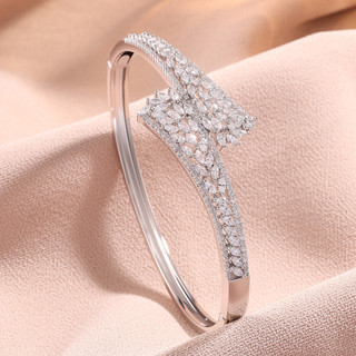 Châu Âu Mỹ ins Phong Cách Mới Zircon Hình Học Mở Vòng Tay Nữ