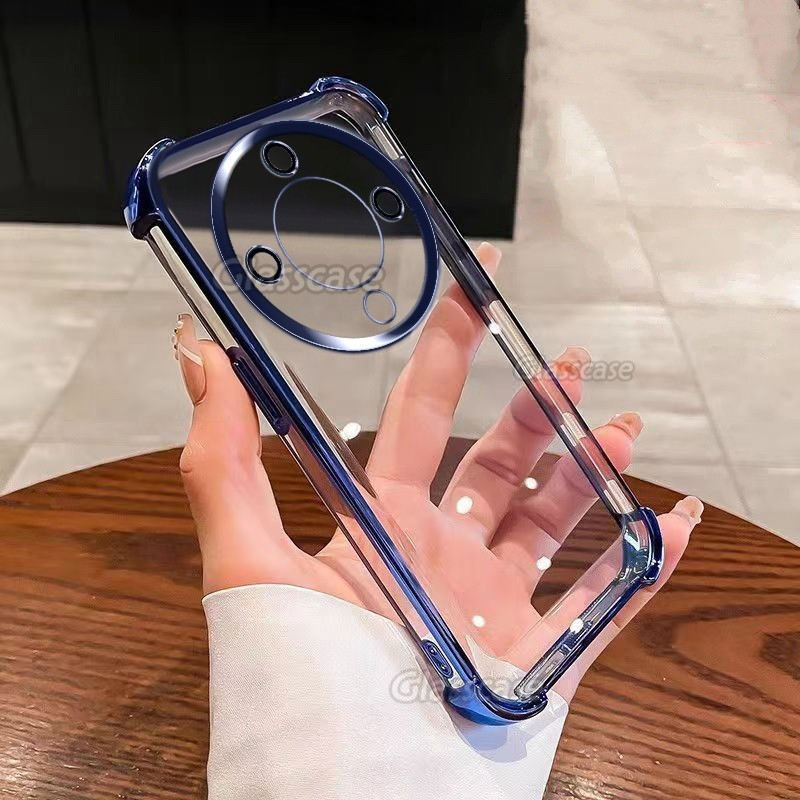 Ốp Điện Thoại Trong Suốt 5G Cặp Đôi Thời Trang Chống Rơi Chống Sốc Bảo Vệ Ống Kính Máy Ảnh Vỏ Mềm Ốp Lưng Cho Honor X9d X9c X9b X9a X9 Smart X9c Smart Honor X9d