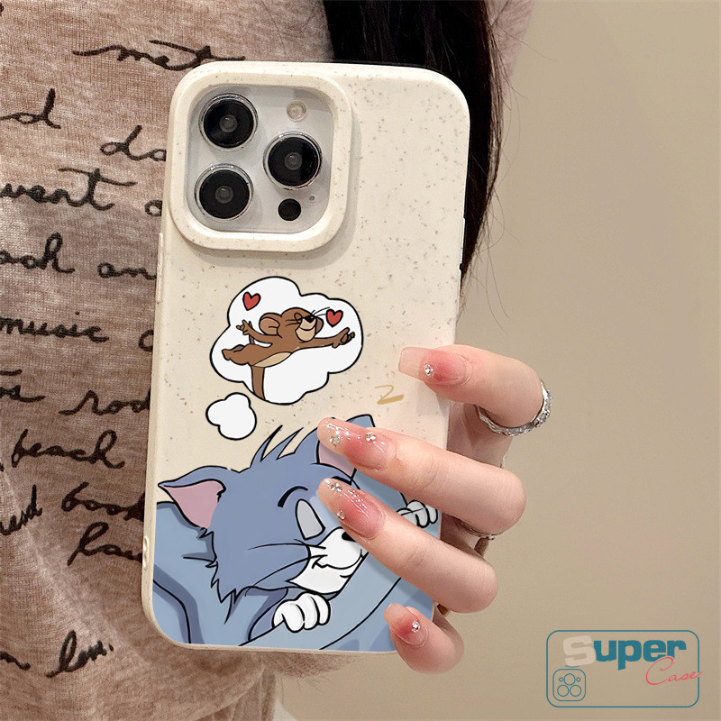 Ốp Lưng Tương Thích Cho IPhone 15 13 17 16 11 14 12 Pro Max XR Air X XS Max 6s 16 8 14 15 6 Plus SE 2020 Phim Hoạt Hình Dễ Thương Giấc Mơ Bạn Bè Chuột Mèo Bìa Mềm