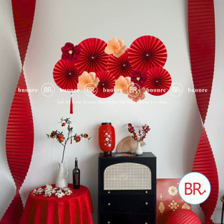 Set nguyên liệu trang trí mẹt Đón Xuân Bảo Lộc-Mẹt tết treo tường,Phụ kiện decor Tết 2026 ANGIHOME