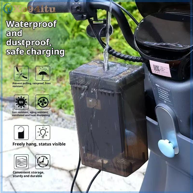 XOITU Sạc Xe Điện Chống Mưa Chống Bụi Pin Đa Năng Ô Tô Hộp Chống Thấm Nước Ngoài Trời Chống Rò Rỉ Sạc Cực Lớn Hộp Bảo Quản VN