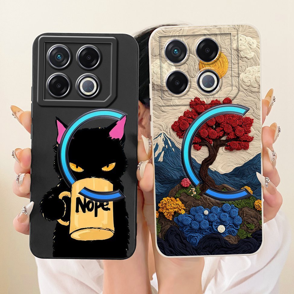 Ốp lưng Infinix GT 20 Pro 5G X6871 Silicone Hoa thời trang sang trọng Kawaii Vỏ điện thoại sơn 2D dễ thương Infinix GT20 Pro