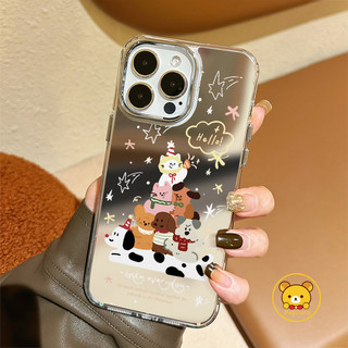 Ốp Điện Thoại Gương Chó Mèo Dễ Thương Cho Realme C85 Pro C75X C75 C71 C63 C61 C67 C65 C55 C53 C51 C35 C33 C30 C25S C25Y C21Y C20A C17 C15 C12 C11 C1 Vỏ Hoạt Hình Ngộ nghĩnh Ốp Lưng