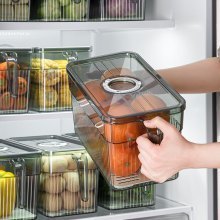 Hộp Đựng Thực Phẩm Bảo Quản Tủ Lạnh Có Tay Cầm Kèm Nắp Đậy, Chất Liệu Cao Cấp