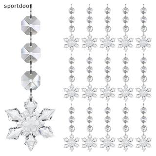 [sportoutdoor] 10 / 30 Chiếc Bông Tuyết Đồ Trang Trí Giáng Sinh Lăng Kính Pha Lê Đá Cho Cây Giáng Sinh Acrylic Trong Suốt Trang Trí Bông Tuyết [out]
