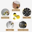 【24h】3pcs/set Bộ Đầu Bàn Chải Gắn Máy Khoan - Dụng Cụ Vệ Sinh Nhà Cửa Thông Minh chải khô chải sàn (Không bao gồm máy)